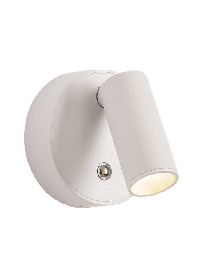 Wireless Magnetic Wall Lamp – Adjustable LED Bedside Light with Dimmer and Three Color Modes